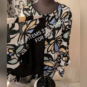 Apparenza Plus size 3X blouse NWOT C23
